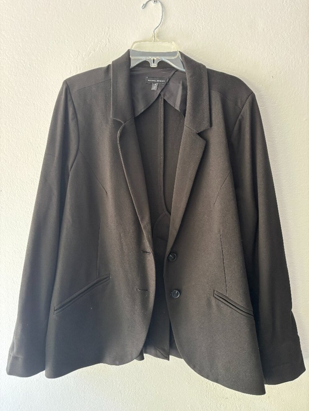 Universal Standard Beas Black Ponte Blazer, size S